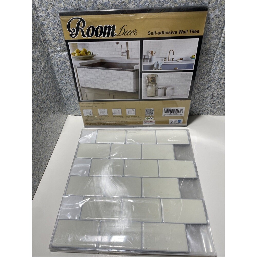 Art3D 10-Sheet Peel and Stick Tile Backsplash - 12"X12" Room Decor- Lot Of 2